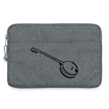 banjo musik musiker - Laptoptasche 13" - Grau meliert - Vorne