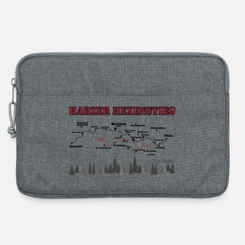 Harzer Hexenstieg - Laptoptasche 13" - Grau meliert