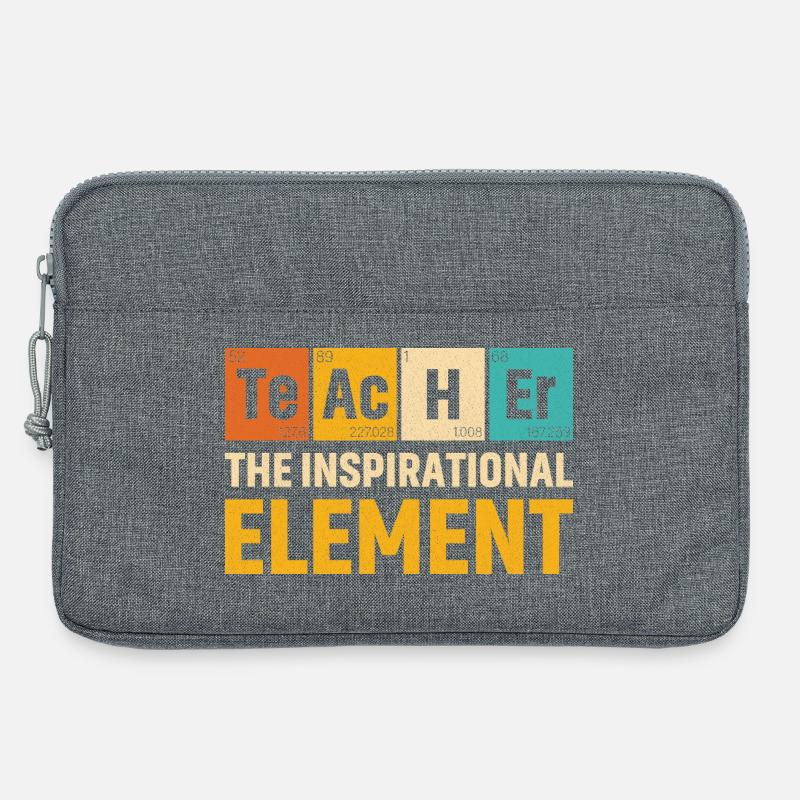 Lehrer Das inspirierende Element Lehrer - Laptoptasche 13" - Grau meliert