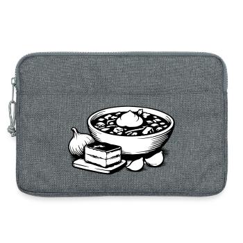 Bortsch - Sacoche pour ordinateur portable 13 pouces - gris chiné - Devant