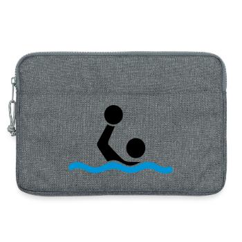 water polo - Sacoche pour ordinateur portable 13 pouces - gris chiné - Devant