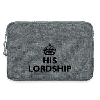 His lordship - Laptop bag 13" - heather grey - Front