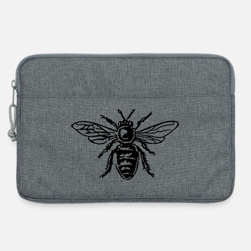 Biene - Laptoptasche 13" - Grau meliert