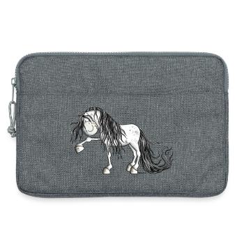 Lustiger Andalusier - Laptoptasche 13" - Grau meliert - Vorne