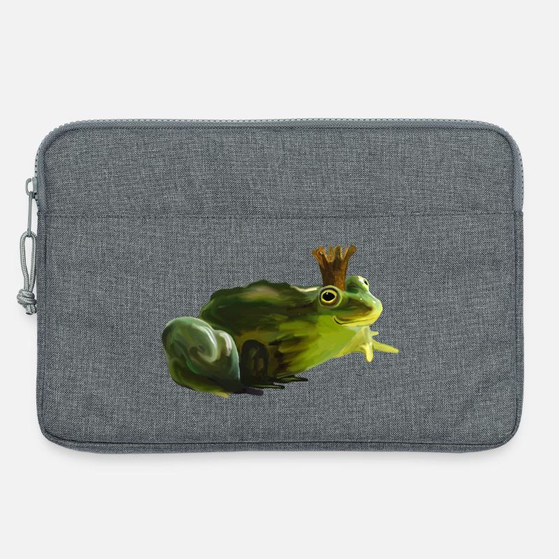 Froschkönig - Laptoptasche 13" - Grau meliert