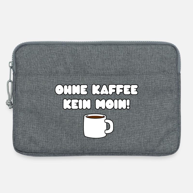 OHNE KAFFEE KEIN MOIN - Laptoptasche 13" - Grau meliert