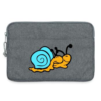 2 Snail Shell Snails Team In Love Friends - Laptop bag 13" - heather grey - Front