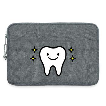 Zahn Niedlich - Laptoptasche 13" - Grau meliert - Vorne
