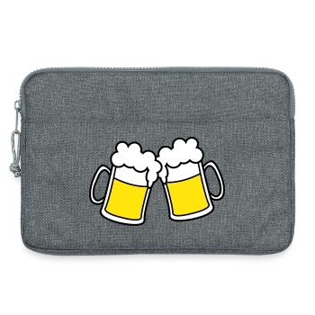 bier_2 - Sacoche pour ordinateur portable 13 pouces - gris chiné - Devant