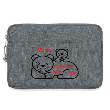 Kita Kind - Laptoptasche 13" - Grau meliert - Vorne