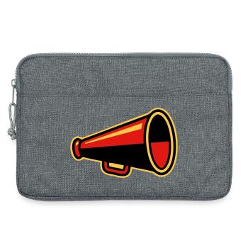 Icône des Ultras du Mégaphone Rouge - Sacoche pour ordinateur portable 13 pouces - gris chiné - Devant