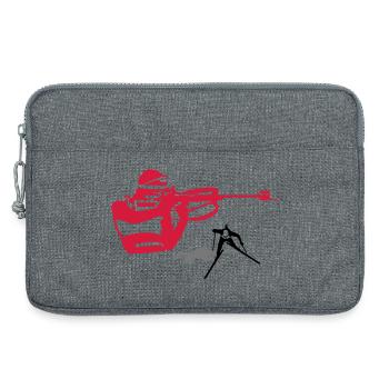 biathlon - Sacoche pour ordinateur portable 13 pouces - gris chiné - Devant