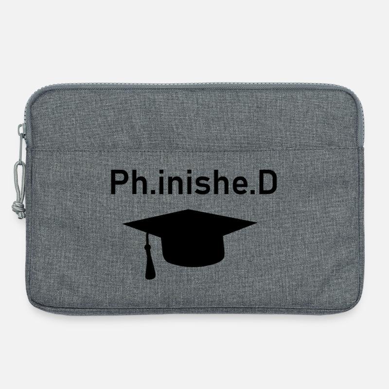 PhD Phinished - Laptoptasche 13" - Grau meliert