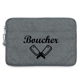 Boucher - Sacoche pour ordinateur portable 13 pouces - gris chiné - Devant