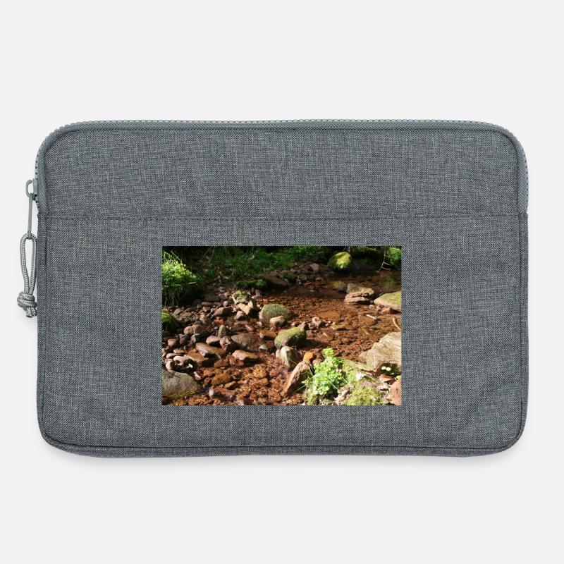 Schwarzwälder Waldbach - Laptoptasche 13" - Grau meliert