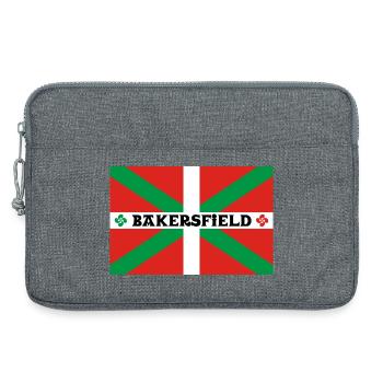 Bakersfield ikurriña. Basque community. Californie - Sacoche pour ordinateur portable 13 pouces - gris chiné - Devant