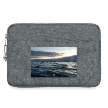 Dämmerung auf den Wellen - Laptoptasche 13" - Grau meliert - Vorne