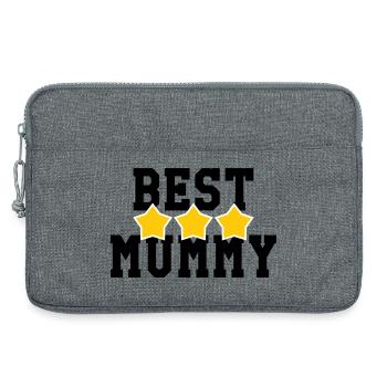 Best Mom - Mother's Day - Laptop bag 13" - heather grey - Front