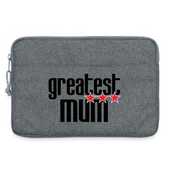 Beste Mama - Muttertag - Laptoptasche 13" - Grau meliert - Vorne
