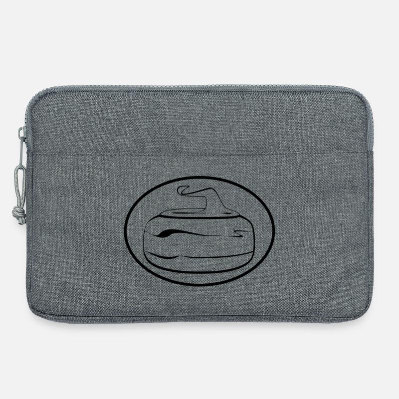 Kunst des Eisstockschießens - Laptoptasche 13" - Grau meliert