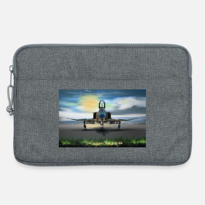 F-4 Phantom - Sacoche pour ordinateur portable 13 pouces - gris chiné