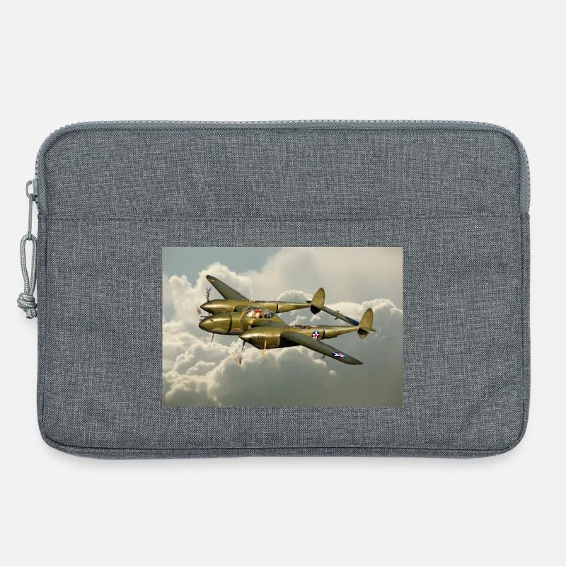 P-38 Lightning - Laptoptasche 13" - Grau meliert