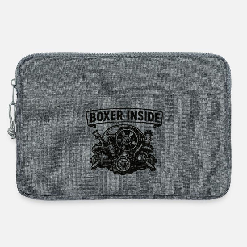 Boxer inside - Laptoptasche 13" - Grau meliert