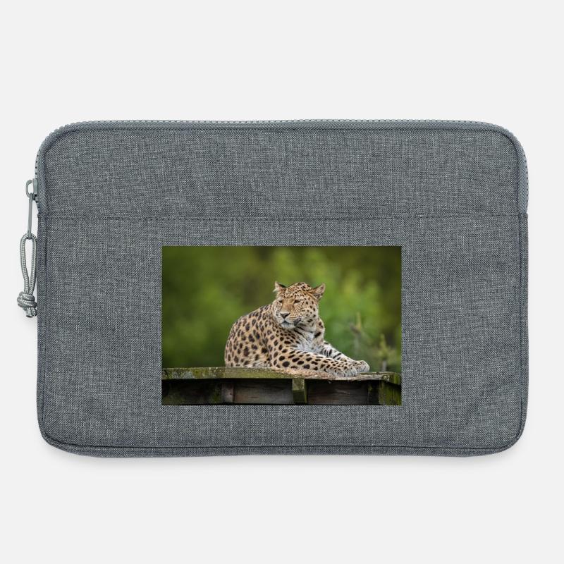 Leopard - Laptop bag 13" - heather grey