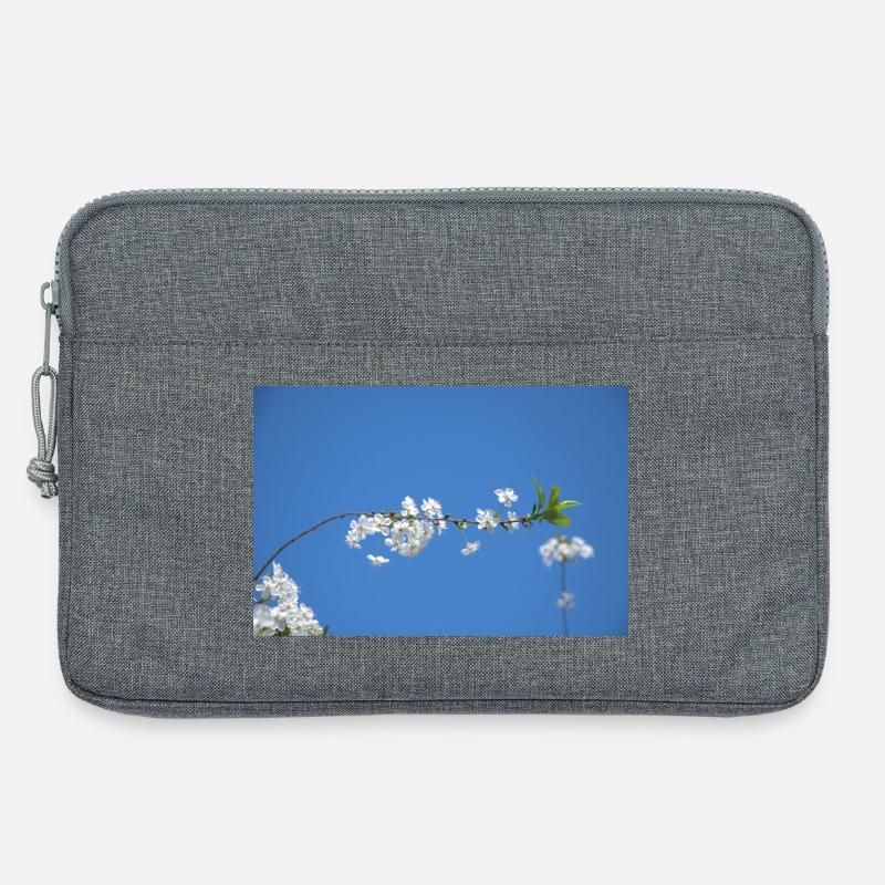 kirschblueten - Laptoptasche 13" - Grau meliert