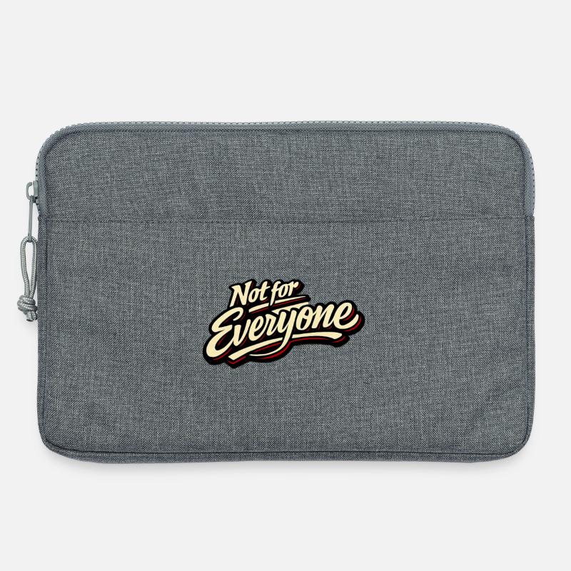 Not for Everyone Retro Script Tee - Laptoptasche 13" - Grau meliert
