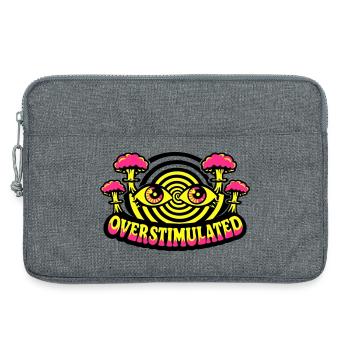 Overstimulated Psychedelic Eyes - Laptoptasche 13" - Grau meliert - Vorne