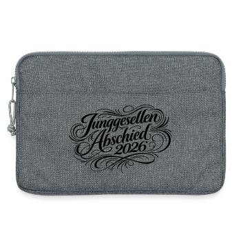 Junggesellen Abschied 2026 Jga - Laptoptasche 13" - Grau meliert - Vorne