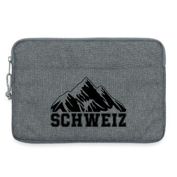 mountains_berge_schweiz - Laptoptasche 13" - Grau meliert - Vorne