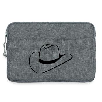 Cowboy Cowboy Hat Line Dance Gift - Laptop bag 13" - heather grey - Front