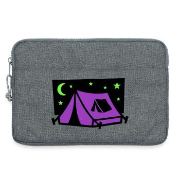 Logo de la soirée sous chapiteau du festival - Sacoche pour ordinateur portable 13 pouces - gris chiné - Devant
