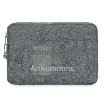 Wandern erleben - Laptoptasche 13" - Grau meliert - Vorne