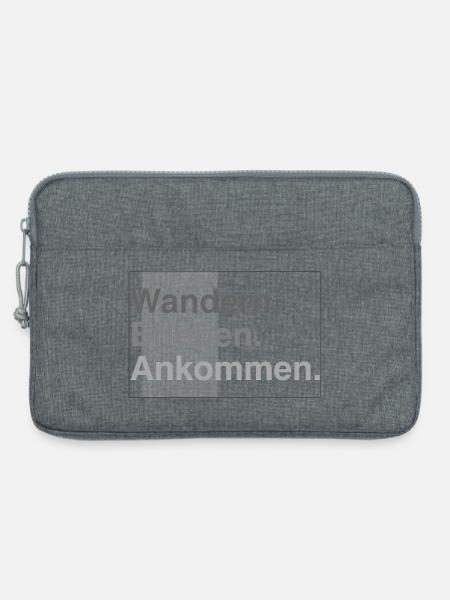Wandern erleben - Laptoptasche 13" - Grau meliert
