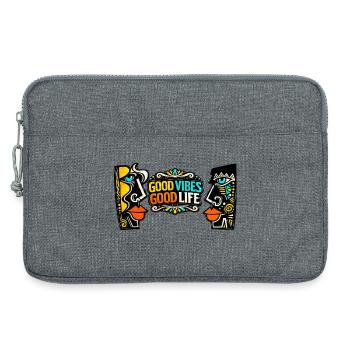 Good Zeiten Good Life Kunst Print - Laptoptasche 13" - Grau meliert - Vorne