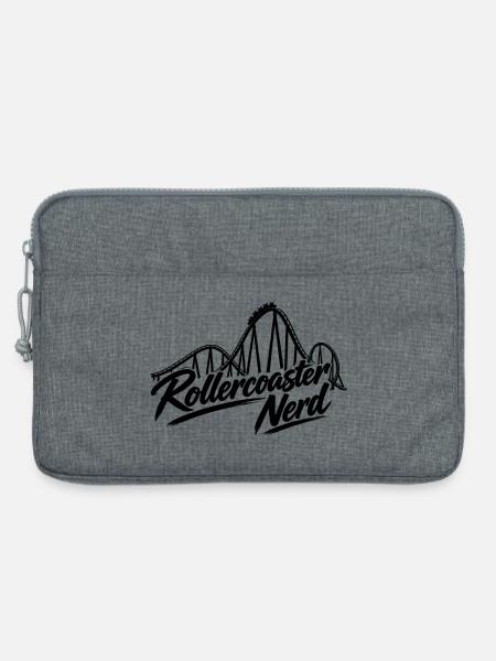Rollercoaster Nerd - Laptoptasche 13" - Grau meliert
