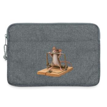 Maus mit Problem. - Laptoptasche 13" - Grau meliert - Vorne