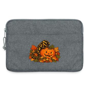 Salamander am Kürbis - Laptoptasche 13" - Grau meliert - Vorne