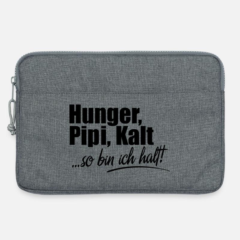 Hunger Kalt Müde so bin ich halt - Laptoptasche 13" - Grau meliert
