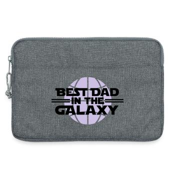 Best dad in the galaxy - Laptop bag 13" - heather grey - Front