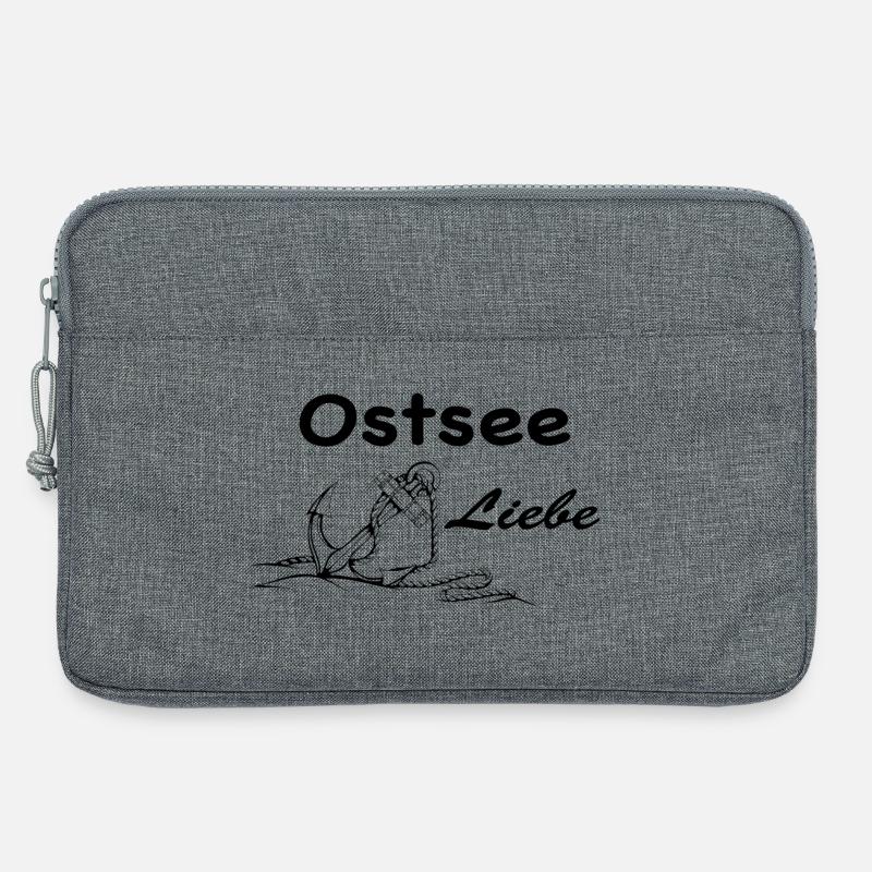 Ostsee Liebe - Laptoptasche 13" - Grau meliert