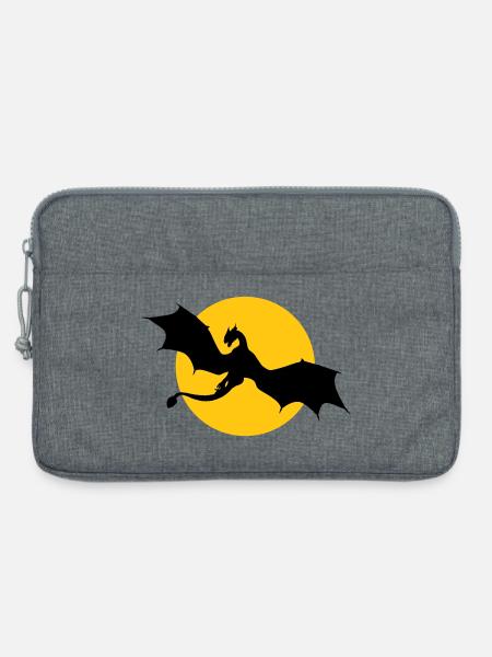 Dragon for the sun - change the colors - Laptop bag 13" - heather grey