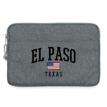 T-shirt rétro El Paso Texas - Sacoche pour ordinateur portable 13 pouces - gris chiné - Devant