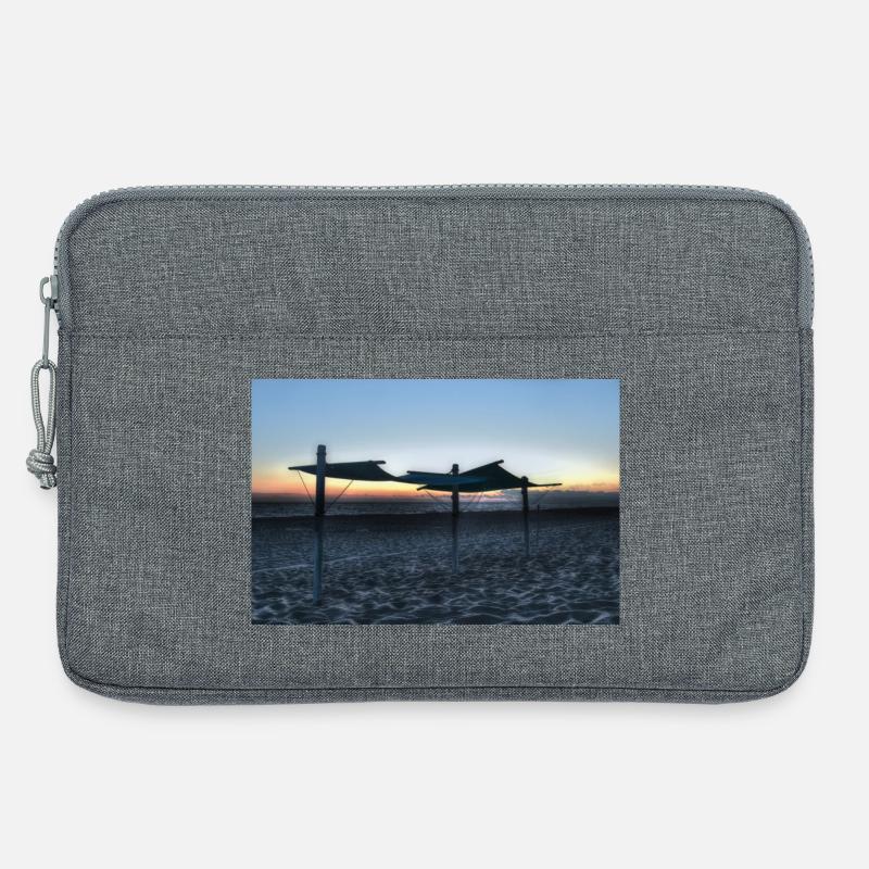 Empty beach - Laptop bag 13" - heather grey
