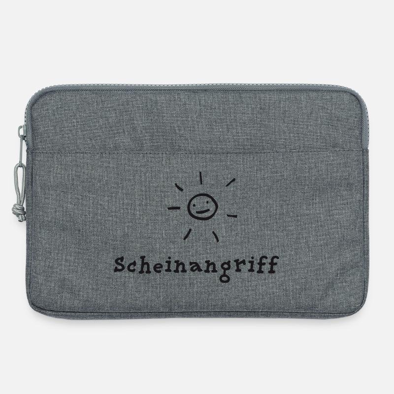 Scheinangriff - Laptoptasche 13" - Grau meliert