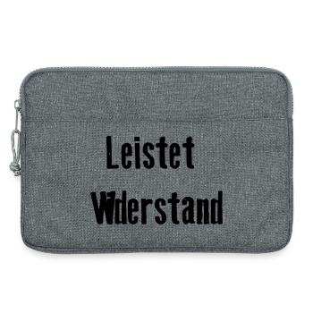 Leistet_wiederstand - Laptop bag 13" - heather grey - Front