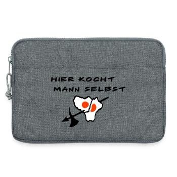 Koch - Laptoptasche 13" - Grau meliert - Vorne
